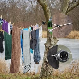 Draagbare Reiswaslijn van 10 Meter, Verstelbare Drooglijn voor Kamperen, Buitenactiviteiten en Studentenhuisvesting — thumbnail 4