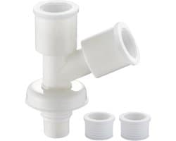 Vloerafvoeradapter - Wasmachine aansluiting - Lekkage voorkomen - Geen snijden nodig - 17 x 15 x 7.2 cm - Grijs