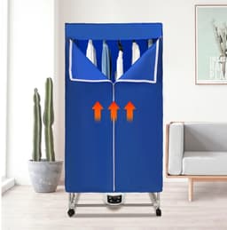 Cellista Wasdroger Opvouwbaar - Elektrische Kledingdroger - PTC Droogkast 1500W - Droogrek met Verwarming - 5 Laags - 30kg Capaciteit — thumbnail 3