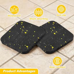 Wasmachine Dempers - Trillingsdempers - Apparaat Stabiliseren - Universeel Formaat - 8 Stuks - Zwart — thumbnail 4