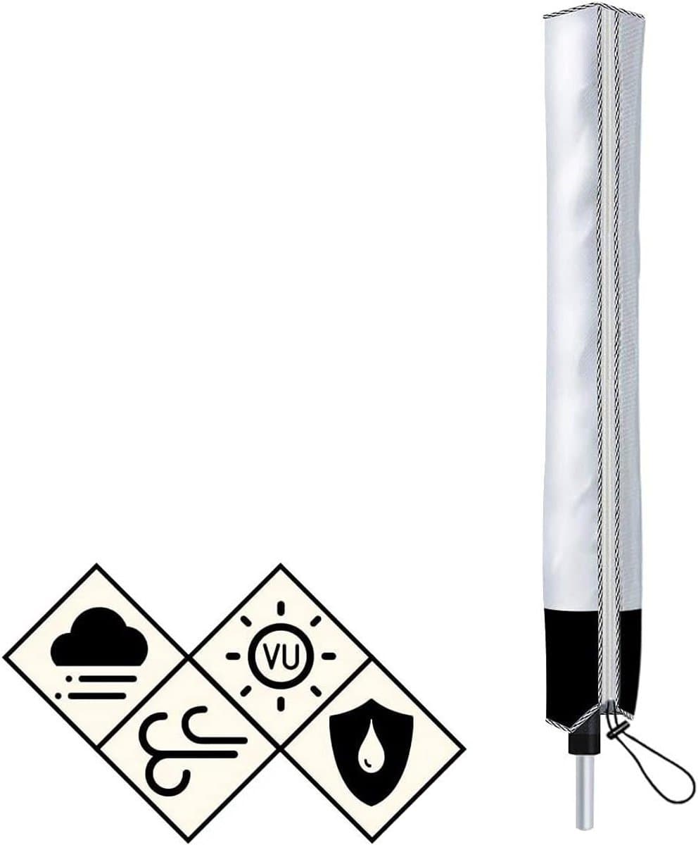 Waterdichte en UV-bestendige beschermhoes voor droogmolen - Weerbestendige hoes voor buitengebruik, 165 x 16 x 16 cm, ideaal voor bescherming tegen regen en zon — afbeelding 1