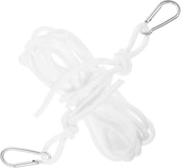 Waslijnen Voor Buiten - Draagbare Waslijn - Kleding Drogen - Winddicht Antislip - 5 Meter - Wit — thumbnail 1