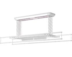 Wasophoogte® Elektrisch Droogrek - Plafonddroogrek Elite - Droogrek - Droogrek Elektrisch - Plafond Droogrek - 38 kg draagvermogen