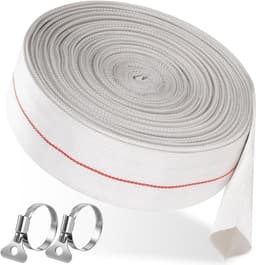 Robuuste 32mm PVC Slang met Klemmen voor Wateroverdracht en Afvoer, Geschikt voor Dompelpompen en Vuilwaterpompen, 10 Meter Lang en Duurzaam — thumbnail 1