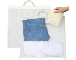 Grote Mesh Waszakken voor Wasmachine, Delicate Lingerie en Kleding, Duurzaam en Zacht met Rits Sluiting, 45x45cm, Bescherming voor Kleding tijdens het Wassen