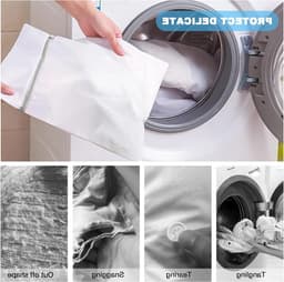 Wasmachine netten voor delicate kleding, 5 stuks waszakken voor blouses, sokken en lingerie — thumbnail 3