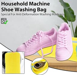 Maxenza Waszak Schoenen - Waszak Voor Schoenen - Wasnet Voor Schoenen - Waszakjes met rits - Voor 1 Paar Schoenen - inclusief Sneaker Whitener - Waszak groot - Delicaat Wasgoed - Schoenenwaszak - Met Rits En Hangende Ring - 39 x 19 cm - — thumbnail 5