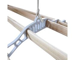 Droogrek Ophangbaar - Wit - 2.4 meter - plafond wasrek