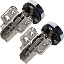 2Set Roestvrij Staal 201 Kastdeur Scharnier Glas, Stille Sluiting (Groot — thumbnail 1