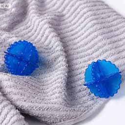10x Wollen Wasballen voor Donsjassen - Verzachtend & Droogtrommel Geschikt — thumbnail 5