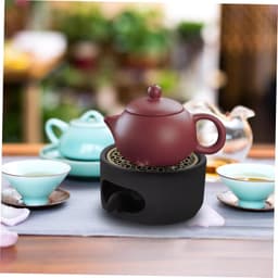 1set Rvs Theewarmers Decoratieve Theepotverwarmers Met Theelichthouder Voor Thuis Kantoor Cafés — thumbnail 2