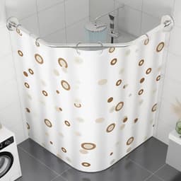 Uittrekbare Hoekdouchegordijnroede van RVS 45-75 cm — thumbnail 4