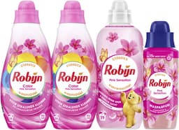 Robijn Perfecte Match - Pink Sensation - 4 stuks - 2x wasmiddel + 1 wasverzachter + 1 wasparfum - Voordeelverpakking — thumbnail 2