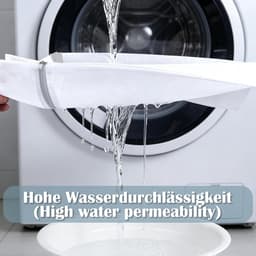15 herbruikbare mesh waszakken met ritssluiting, ideaal voor ondergoed, sokken en delicate kleding, 30 x 40 cm — thumbnail 2