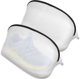 Waszak voor schoenen, 2 stuks waszakken, waszak voor wasmachine, wasnet met ritssluiting voor wasmachine, wasnet van mesh, waszakken — thumbnail 3