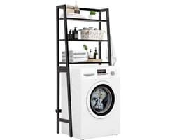 BIRONY® Wasmachine Kast - Wasmachine Opbouwmeubel - Wasmachinekast - Wasmachine Meubel - Toiletkastje - WC Kast - Wasmachine Rek - Badkamer Rek - Wandplank - Badkamerkast - Badkamer Accessoires