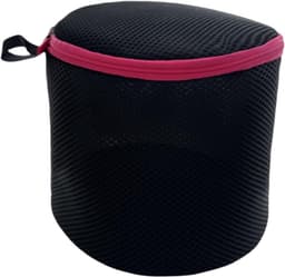 Waszakken, 15 x 17 cm, wasnet, beha's, netwaszakken met ritssluiting, waszak voor wasmachine, waszak van netstof voor ondergoed, babykleding, sokken, zwart — thumbnail 1