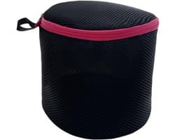 Waszakken, 15 x 17 cm, wasnet, beha's, netwaszakken met ritssluiting, waszak voor wasmachine, waszak van netstof voor ondergoed, babykleding, sokken, zwart