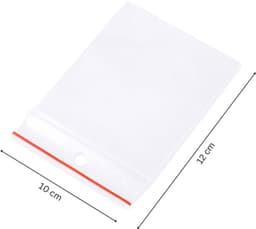 Hersluitbare Plastic Ritszakken - Doorzichtig - 10 x 12 cm - Duurzaam en Herbruikbaar - Voor Voedsel en Verpakking — thumbnail 5