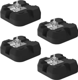 Airco-pad - Ventilatiemat - Stabiliteit voor buitenunit - 500 kg draagvermogen - 15x15x4.5 cm - Zwart — thumbnail 1