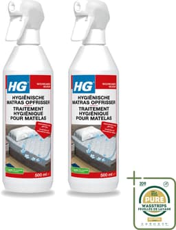 2 x HG - Hygiënische Matras Opfrisser - Werkt Na 30 Minuten - Neutraliseert Nare Geurtjes - 500 ml - Wasstrips - Matrasopfrisser - Hygiëne - Geur Verwijderen - Matras Reinigen - Enzymen — thumbnail 1