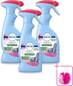 3 x Febreze – Textielspray – Roze Anjers – 375 ml - Bulkverpakking - Textielgeur - Douchemop - Textielverzorging — thumbnail 1