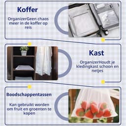 Stevige waszak met rits, 10-delige set voor delicate was, ideaal voor ondergoed, sokken en beddengoed — thumbnail 2