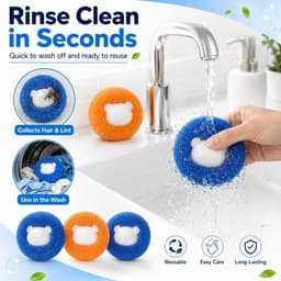 Haarballen voor de wasmachine - Herbruikbaar - Verwijdert dierenharen - Effectief voor kleding - ShopVlot — thumbnail 4