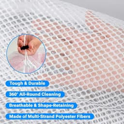 Wasnetten voor de Wasmachine - Fijne Waszakken met Trekkoord - Set van 3 Stuks voor Delicate Kleding — thumbnail 3