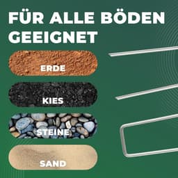 Novatool haringen grondanker 150x30x3mm 25 stuks, roestvrij, duurzaam en extreem stabiel, grondnagels grondhaken grondverankering, voor tenttuin onkruidbestrijding doek landschapsarchitectuur — thumbnail 2