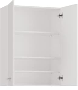 Wasmachine Hangkast met 4 Planken - Badkamer Plank voor Handdoeken en Reinigingsmiddelen - Mat Wit — thumbnail 3