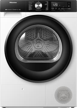 Hisense 3S Serie DH3S802BW3 - Wasdroger met Energielabel C - Warmtepompdroger - 8kg - ConnectLife - Trommelverlichting - AutoDry - Allergy Care — thumbnail 1