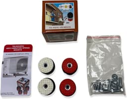 Trillingsdemper - Veer Demper - Airco Buitenunit - Ingewerkte Veren - 70-120kg - Zwart — thumbnail 4