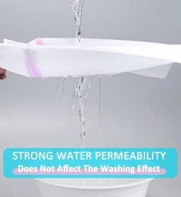 Wasmachine Wasnet, 50 x 60 cm, Kleine Waszak met Verborgen Rits, Bescherming tegen Vouwen en Deformatie van Kleding, Ideaal voor Delicate Stoffen en Wassen — thumbnail 2