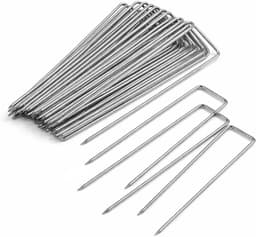 Grondankers 50 stuks - 150 mm x 40 mm - Gegalvaniseerd en roestvrij - Ideaal voor tuin en tent - ShopVlot — thumbnail 1