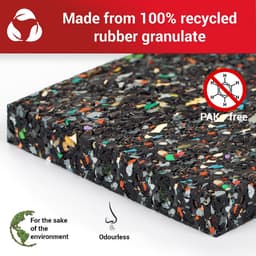 SnelShoppen - Non-slip mat set van 4 - 10cm x 10cm rubber mat - 1.5cm dikke anti-vibratie mat voor wasmachine, droger, koelkast, en meer - Geluidsisol — thumbnail 5