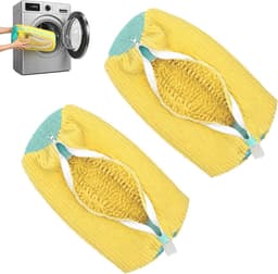 Waszak voor Schoenen met Verborgen Rits, Duurzaam Polyester, Ideaal voor Sneakers en Sportschoenen, Set van 2, Geel, Bescherming en Wasgemak — thumbnail 1