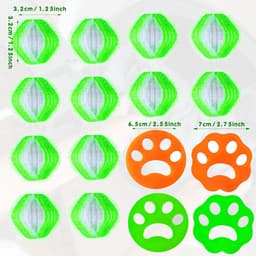 SnelShoppen - Hair Balls voor Wasmachine, 20 Haarverwijderaars, Dierenhaar Vanger, Lintballen voor Kleding, Efficiënte Waservaring, Compact en Praktis — thumbnail 5