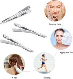 Haarspelden Krokodil - Klemmen Accessoires - Haar Styling - Antislip Tandontwerp - 45 mm - Zilver — thumbnail 5