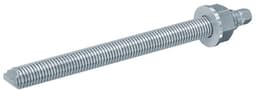 Ankerstang M12 - Bevestigingsstaaf Staal - Constructie Bevestigen - Gegalvaniseerd Staal - 300mm - Zilver — thumbnail 3