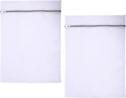 Set van 2 Waszakken, Perfect voor Kleding, Bedlinnen en Gordijnen, 60 x 80 cm, Herbruikbare Wasnetten met Rits voor de Wasmachine — thumbnail 1