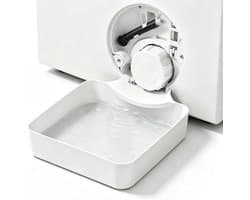 Universele afvoerbak voor wasmachines - Afvoerbak voor wasmachines - Afvoerbak - Vangt druppelend en overlopend water op - 17,8 ×17,8cm - Kunststof - Wit