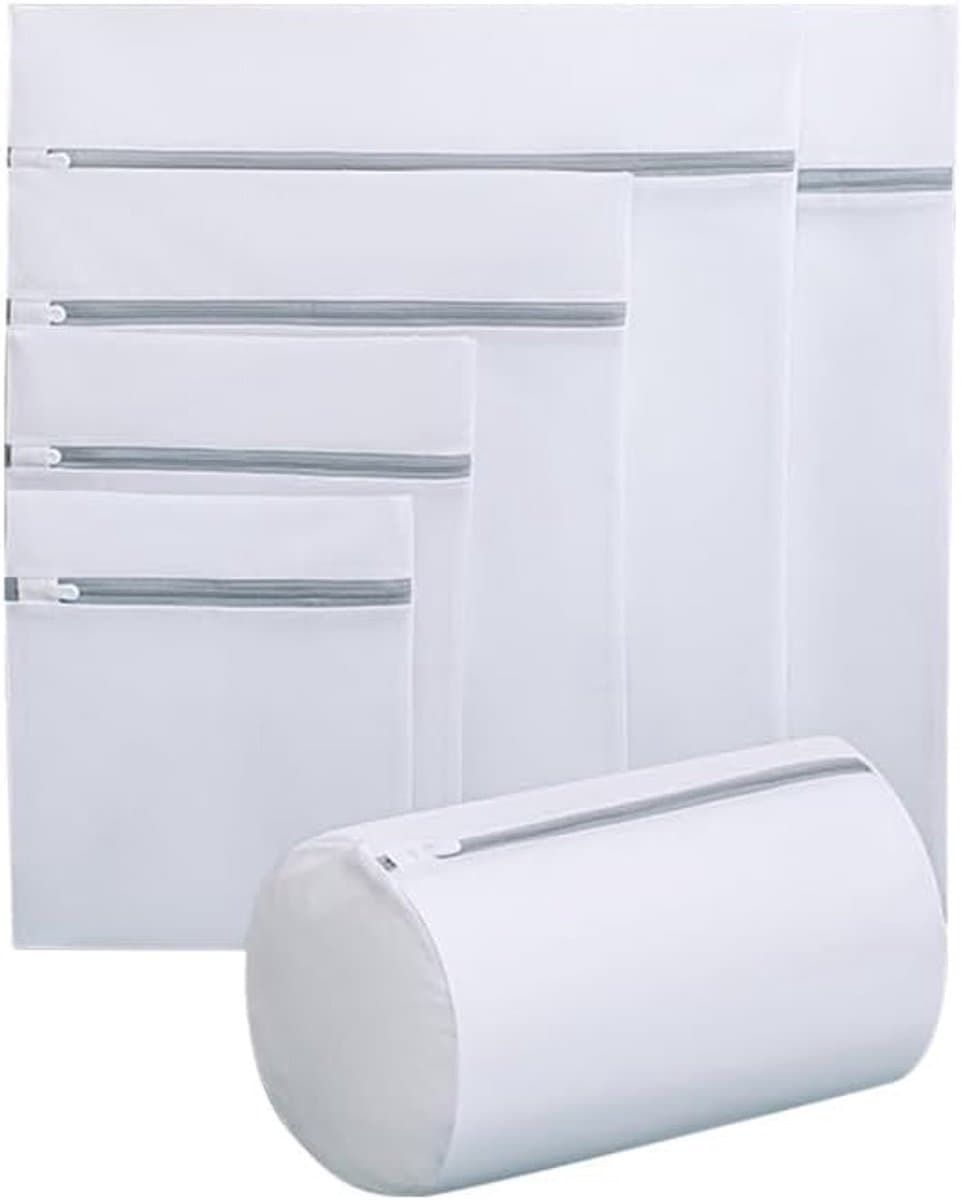 Wasnet voor wasmachine - 4 stuks - Veilig met rits - Bescherming voor delicate kleding - m-winkel — afbeelding 1