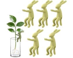 Vaas Propagation Buddy, konijnenthema, 5-delige set, antislip, schattige vrienden voor de verspreiding van binnen, vensterbank, balkon, tafel