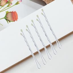 Grijze Bobby Pins - Haarspelden Golfjes - Haar Stylen - Met Anti-Slip Golfjes - 5.5 cm - Grijs — thumbnail 3