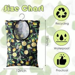 2 waterdichte wasknijpertassen met haak - Organizer voor kleding en klein gereedschap — thumbnail 3
