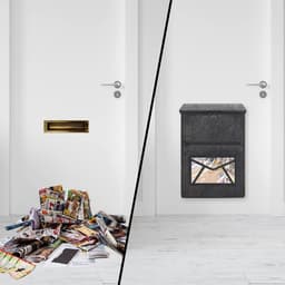 SnelShoppen - Brievenbusvanger voor de Deur, Grijs, Waterdicht, Kunststof, Stevige Bevestiging, Veilig voor Post, Ideaal voor Thuis, Tuin, Camping en — thumbnail 4