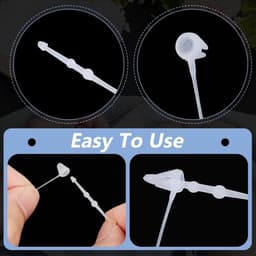 Clips voor stuurlabels, 1000 stuks, wit, 17,9 cm, drukvergrendeling, professionele kwaliteit, detailhandel. — thumbnail 4