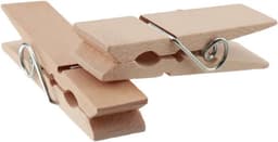 Pack van 50 Houten Kledingknijpers - Groot 7 cm x 1.8 cm - Gebruik voor Foto's, Memos en Notities - Creatief en Voor Wasgoed — thumbnail 2