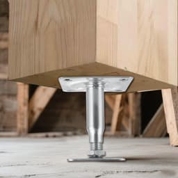 Poststeunen set van 4 - Hoogte verstelbaar 100-150 mm - Gegalvaniseerd staal - Geschikt voor stevige bevestiging - ShopVlot — thumbnail 2
